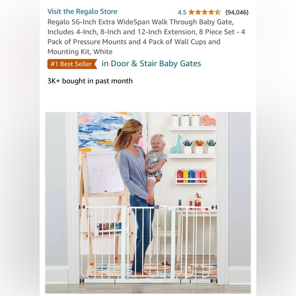 Extra wide baby gate - Picture 1 of 3